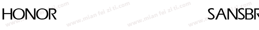 HONORSANSBRAND MEDIUM字体转换